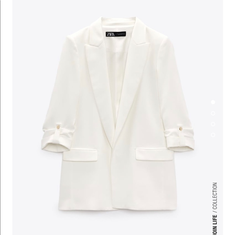 rolled-up sleeve blazer